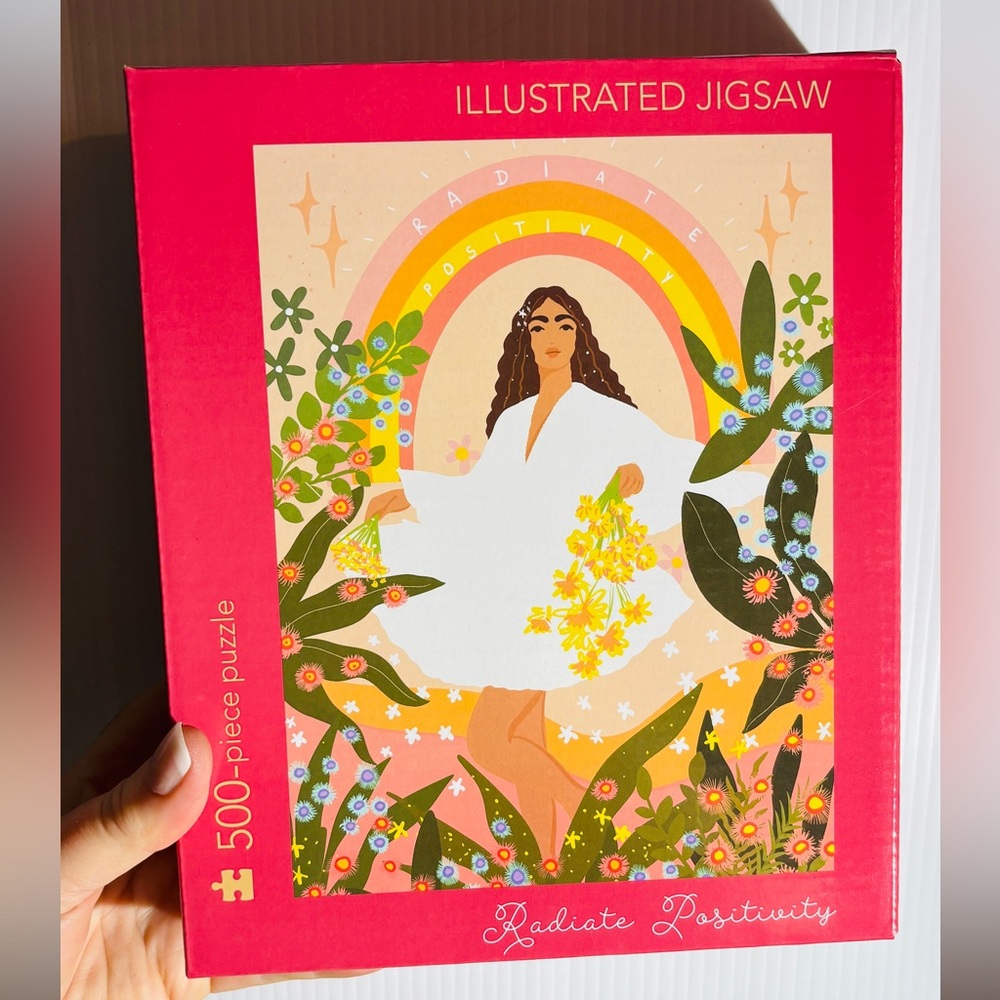 Illustrated Jigsaw Puzzle Radiate Positivity NWT - Picture 1 of 3
